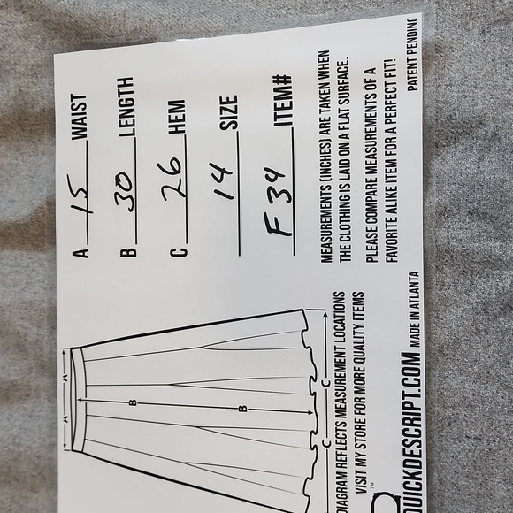 Vintage size 14 light gray wool blend a line skirt - Picture 10 of 10